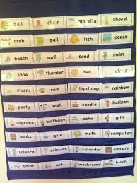 Free Pocket Chart Words Fall Words Weather Words Beach