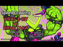 Want to discover art related to brawl_stars_tara? Speed Drawing Virus 8 Bit Vs Heroine Bibi Street Ninja Tara Brawl Stars ë¸Œë¡¤ìŠ¤íƒ€ì¦ˆ Ø¯ÛŒØ¯Ø¦Ùˆ Dideo