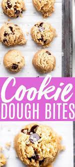Cookie Dough Bites With Almond Flour Platings Pairings Cookie Dough Bites Dessert Recipes Easy Cookie Dough