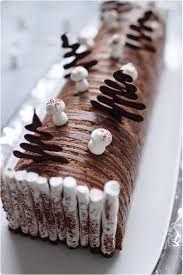 Buche Chocolat Noir Et Coeur De Creme Brulee Chefnini Recette Buche De Noel Gateau Noel Chocolat
