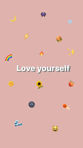 Love Yourself Papel De Parede Bonito Para Iphone Papel De Parede Para Iphone Papel De Parede Emoji