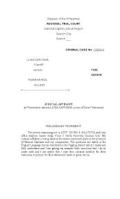 It can help if you know what to expect and how to prepare. Doc Judicial Affidavit Sample Rogue Delos Angeles Academia Edu