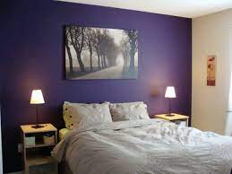 Purple And Beige Walls Needs A Better Beige And Better Bedding Master Bedroom Colors Guest Bedrooms Bedroom Decor