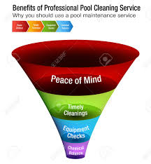An Image Of Benefits Of Professional Pool Cleaning Service Chart