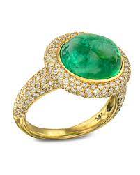 Diamond ring in 10k yellow gold. Gold Emerald Diamond Ring Turgeon Raine