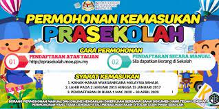 Pendaftaran dibuka pada senin, 8 juni 2020 pukul 08.20 wib dan ditutup pada 23 juni 2020 pukul 23.59 wib. Permohonan Pra Sekolah Bagi Tahun 2021 Telah Dibuka Bermula 1 March Theasianparent Malaysia