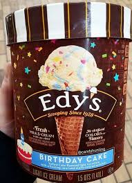 Birthday Cake Flavored Ice Cream Edy S Birthday Cake Ice Cream Ice Cream Birthday Cake Cake Flavors Ice Cream Sprinkles