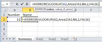 Excel Formula Help Nested Iferror Statements With Vlookup For Searching Through Multiple Sheets