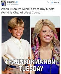 Fact Check Did Stuart Minkus Become Chanel West Coast Boy Meets World Chanel West Coast Boy Meets