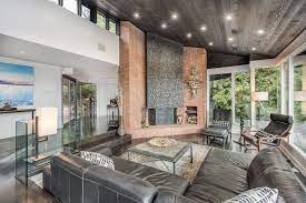 This is the best brick fireplace makeover we've ever done and you won't believe how easy it was. Mid Century Modern Circa 1970 Modern Home In West Vancouver British On Dwell