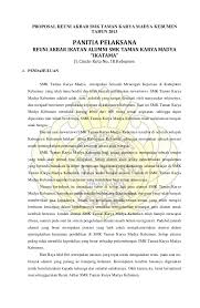 Danus atau di transfer ke rekening. Proposal Reuni Akbar Smk Taman Karya Madya Kebumen