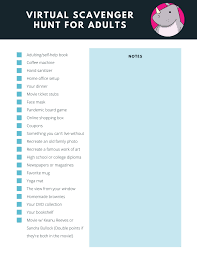 Support wikihow and unlock all samples. Virtual Scavenger Hunt Ideas Sample Lists