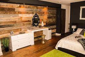 Add pallet wood walls to update your home decor scheme the warm tones and textures will make any room more inviting while saving money! Diy Upcycled Pallet Bedroom Ideas