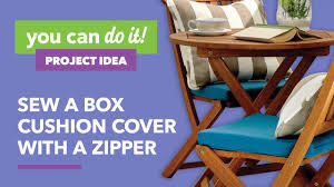 Shop the joann fabric and craft store online to stock up on supplies for any project. Sew A Box Cushion Cover With A Zipper Youtube