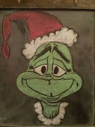 My Chalkboard Grinch Christmas Chalkboard Art Chalkboard Drawings Chalkboard Art Tutorial