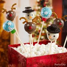 Freezing these twice helps the stick stay in place, so don't skip that step. Cute Christmas Cake Pops How To Party City