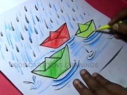 This painting activity idea is also good for family art d. How To Draw Rainy Season Drawing Youtube