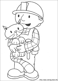 Black Bob The Builder Bob The Builder Coloring Picture Cat Coloring Page Coloring Books Coloring Pages
