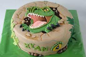 Dinosaur birthday cake asda the cake boutique. Baby T Rex Birthday Cake Novocom Top