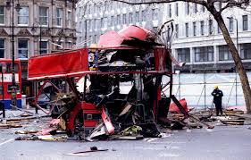 Double decker bus explosion in london part of film shoot, scares locals. London Terror Attack 2005 Bus