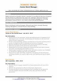 Bureau of labor statistics projects that employment in management. Hotel Manager Resume Samples Qwikresume