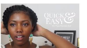 Easy Flat Twist Protective Style Natural Hair Styles Braided Crown Hairstyles Flat Twist