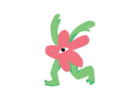 2 animated gif flowers blooming pink red white yellow in one image. Happy Dancing Flower By Yu Jen Chen On Dribbble