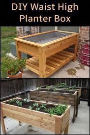 Diy Waist High Planter Box Garden Planters Diy Garden Planter Boxes Diy Raised Garden