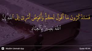 Surah ghafir ayat 44 #doa mohon selesaikan semua masaalah. Ghafir Ayat 44 Youtube