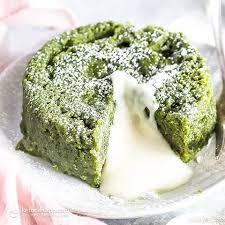 Keto White Chocolate Matcha Lava Cake Ketodiet Blog Recipe Matcha Recipe Kefir Recipes Lava Cakes