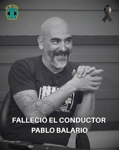 El equipo de SNVLN envía un fuerte abrazo a sus amigos y familiares. Sufrió  una descompensación este lunes cuando se emitía su primer programa de  streaming Comadreja TV. Paradójicamente, este lunes había