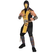 There is scorpion mask from new video game mortal kombat 11. Mortal Kombat Scorpion Costume Size Large 1 Pc Amscan International
