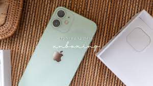 Iphone 12 Mini Unboxing Green Aesthetic Iphone Iphone Macbook Mint Green Aesthetic