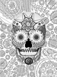 Voici 20 dessins de coloriage tête de mort mexicaine à imprimer gratuitement chez vous. Coloriage Halloween Adulte Tete De Mort Par Christopher Beikmann Dessin Halloween Adulte A Imprimer