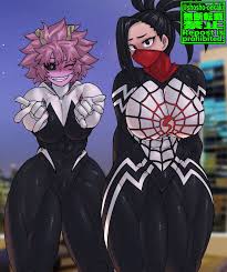 Rule34 - If it exists, there is porn of it  mina ashido, momo yaoyorozu,  spider-gwen (cosplay)  7596257