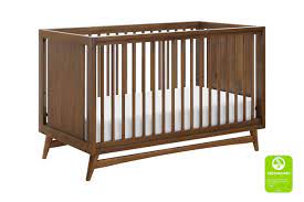 Peggy 3 In 1 Convertible Crib With Toddler Bed Conversion Kit Convertible Crib Modern Crib Cribs