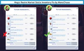 Improved practical spellsthis mod tweaks random spells and adds more to. Magic Realm Market Stalls Inventory Fix By Monochaos Monochaos S Sims 4 Cc Blog