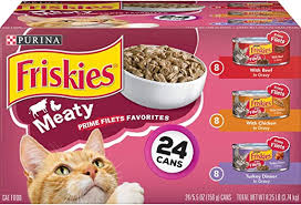 Amazon Com Friskies Wet Cat Food Variety Pack Prime Filets Meaty Favorites 24 5 5 Oz Cans Canned Wet Pet Food In 2020 Purina Friskies Best Cat Food Cat Food