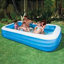 Intex Swim Center Family Inflatable Swimming Pool 10 Ft X 6 Ft X 22 In Family Inflatable Pool Family Pool Children Swimming Pool