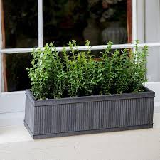 5 out of 5 stars. Garden Patio Set Of 3 Galvanised Zinc Metal Flower Pot Window Box Planter Troughs Patio Plants