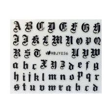 Check spelling or type a new query. 3d Nail Art Stickers Decals Latin Roman English Alphabet Letters Nails Design Decoration Stickers Decals Aliexpress