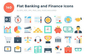 140 Flat Banking And Finance Icons Flat Banking Icons Finance Finance Icons Business Icon Banking Humor