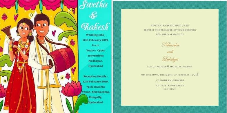 Trendy Whatsapp Wedding Invitations