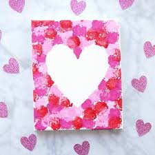 Cotton Ball Heart Painting Crafts For Kids Video In 2020 February Crafts Valentines Art Valentine Crafts For Kids