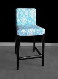 Ikea Henriksdal Bar Stool Chair Cover Raji Sky By Rockincushions Ikea Dining Chair Ikea Barstools Metal Outdoor Chairs