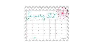 Hundreds of free calendar templates in over 55+ styles for you to print on demand. Cute Printable 2021 Calendar For Free Keeping Life Sane