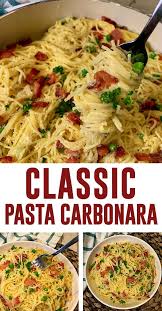 Pasta Carbonara Modernmealmakeover Com Recipe In 2020 Carbonara Pasta Carbonara Recipe Easy Pasta Dishes