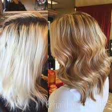 Corrective Color Before And After Platinum Blonde To Warm Golden Honey Blonde Hair Color Hair By Rachel Fife Honey Blonde Hair Platinum Blonde Honey Hair