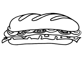 Sandwich coloring page twisty noodle coloring pages color. Coloring Page Sub Sandwich Free Printable Coloring Pages Img 10483