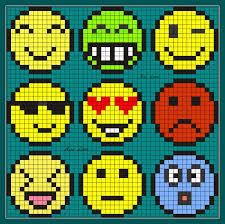 Youtube > hello pixel art. Resultat De Recherche D Images Pour Dessiner Smiley En Pixel Perlenmuster Kreuzstich Stickvorlagen Bugelperlen Vorlagen